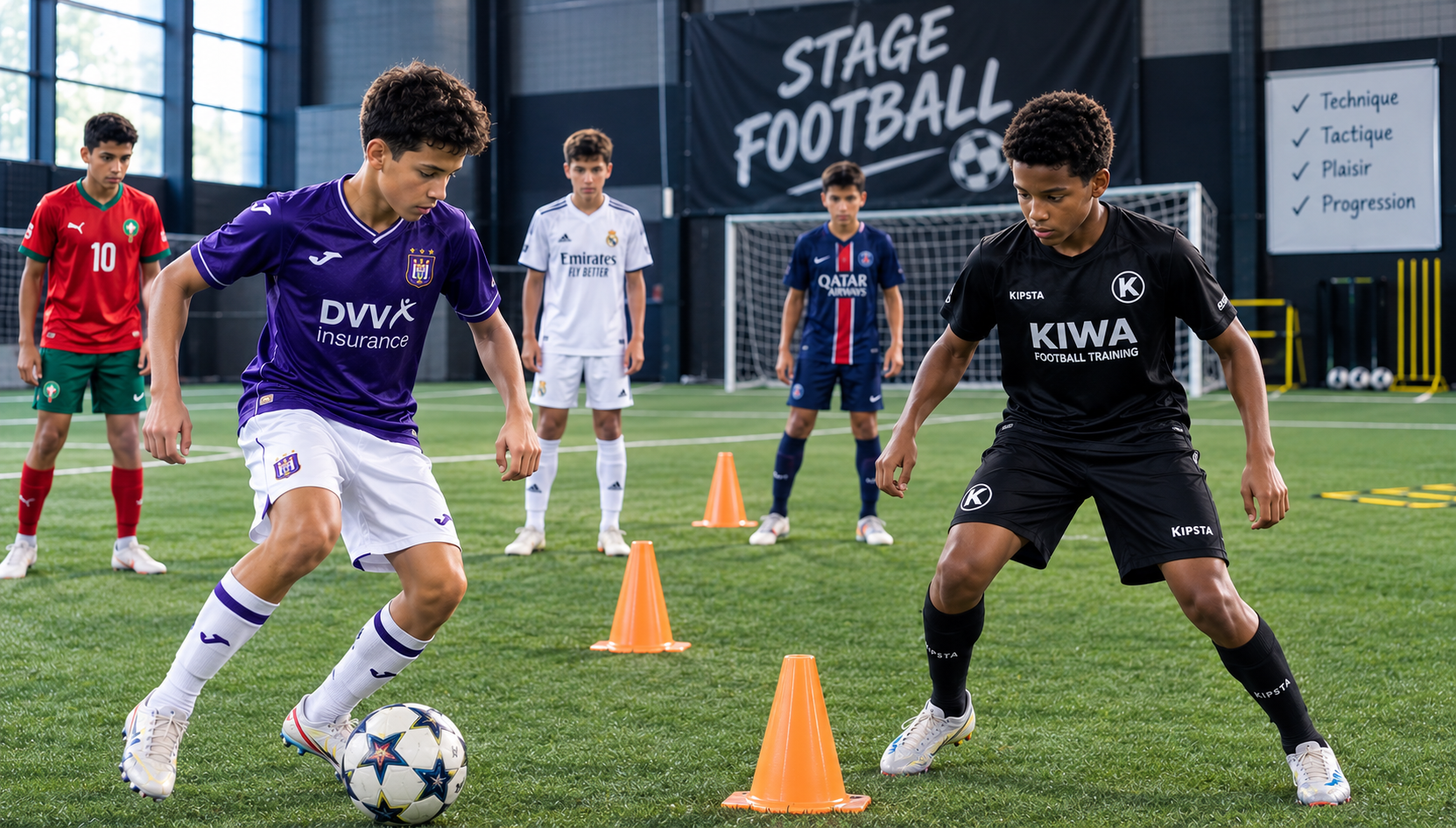 Entraînement collectif des jeunes Kiwa